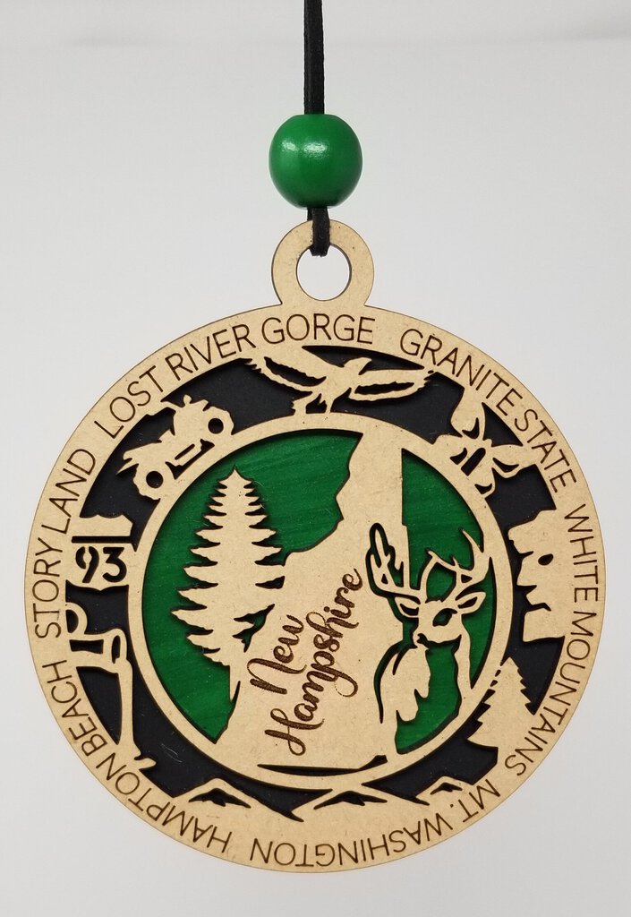 Ornament - State - NH Green