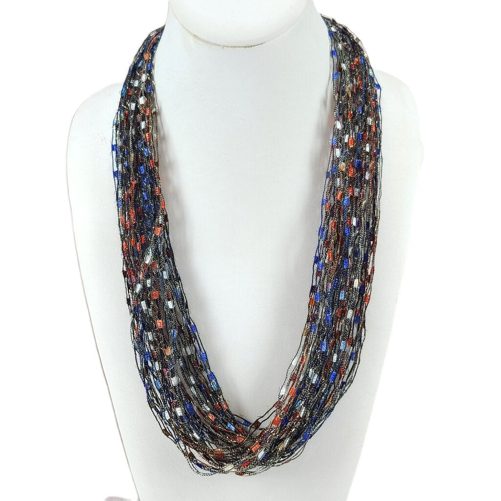 Close out sale Ribbon necklace - Americana
