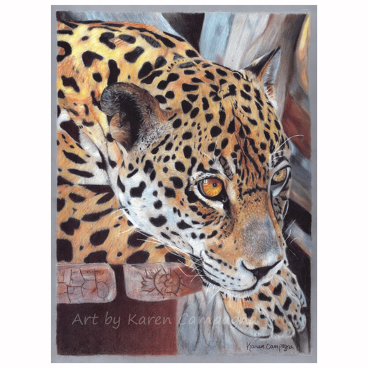 ON THE HUNT 8x10 ART BY KAREN CAMPAGNA