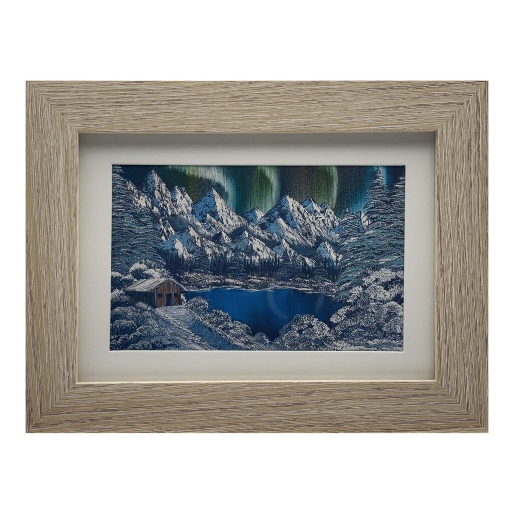 #156-6 Northern Lights 5x7 beige frame - 4x6 print