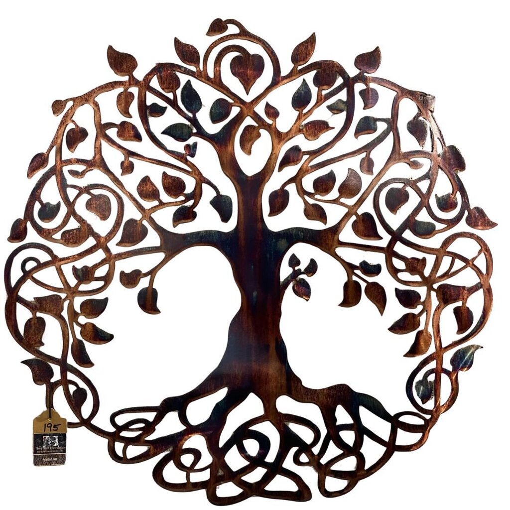 Tree of Life with Vines Metal Wall Art