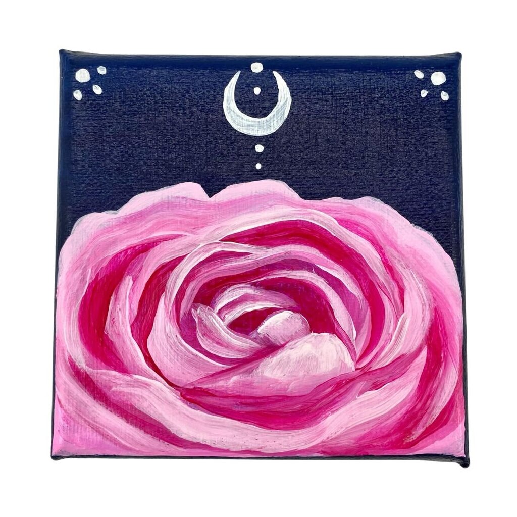 Moon Rose Painting
