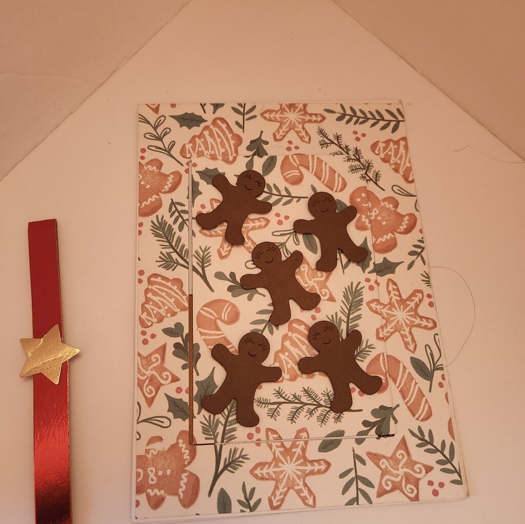 Slide & Pop Card/Gingerbread Men