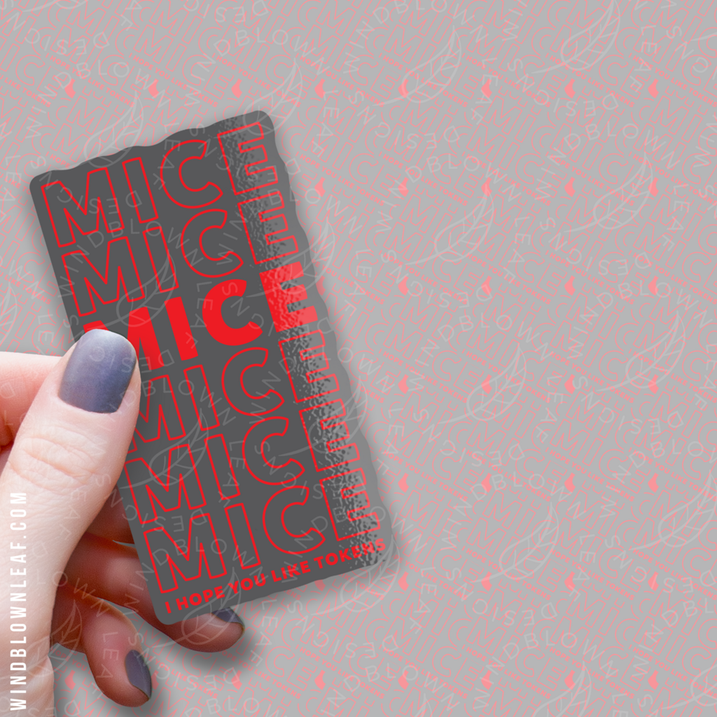 Sticker - MTG Tokens - Mice 3/$10