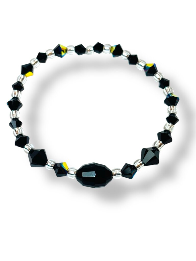 Swarovski Crystal Bracelet - Blk