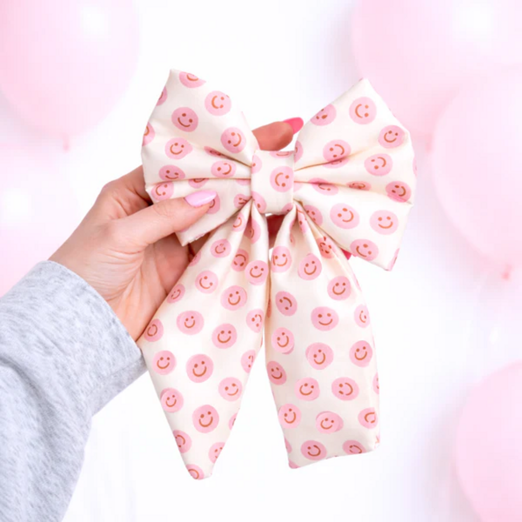 Sailor Style Dog Bow