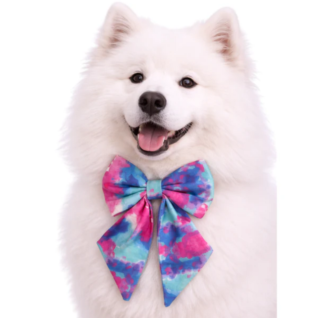 Sailor Style Dog Bow