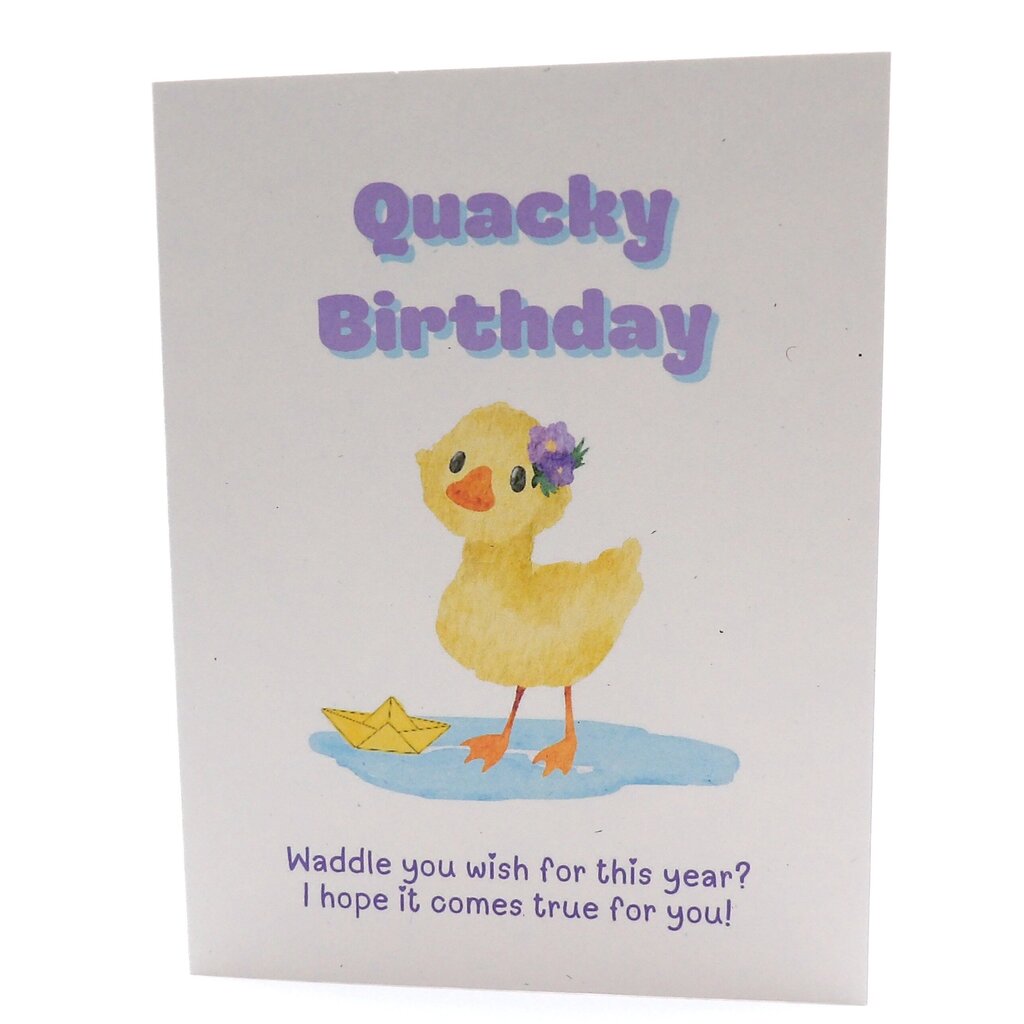 Quacky Birthday Duck Card