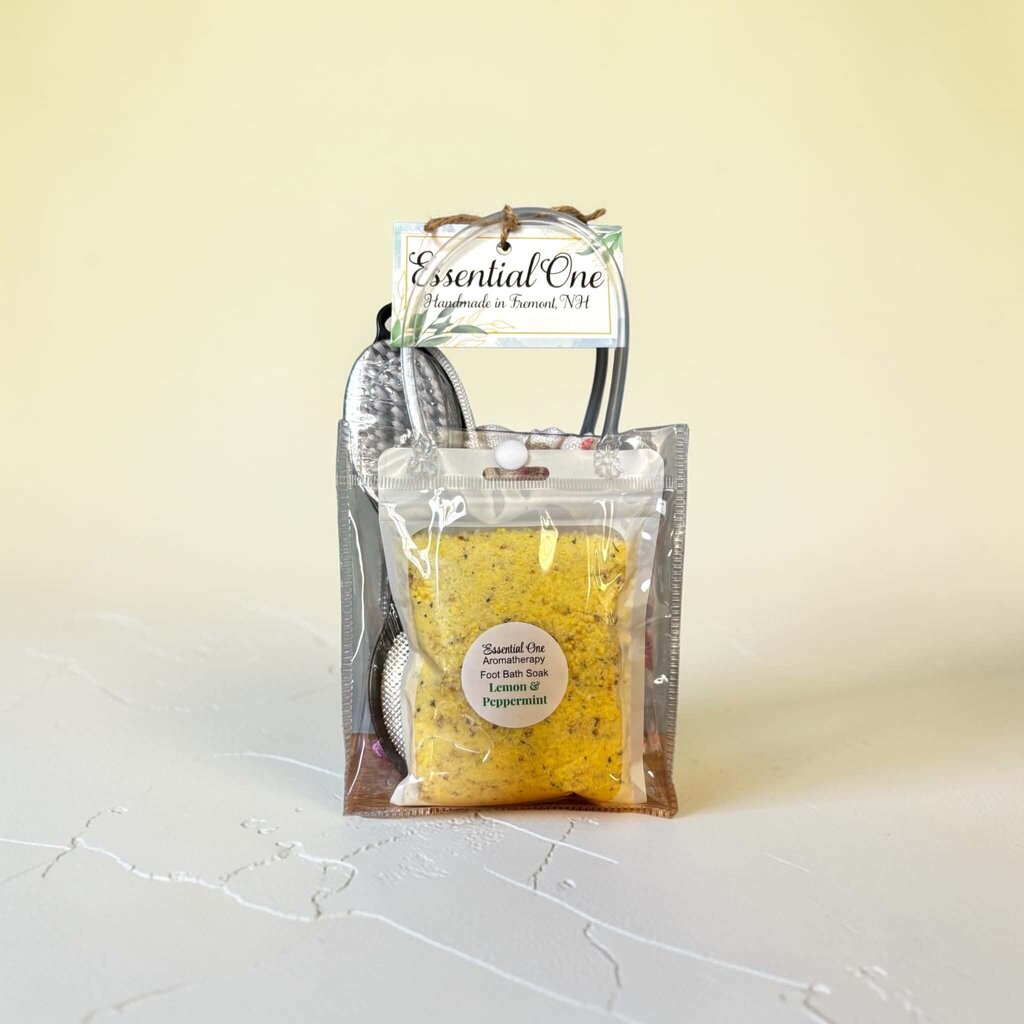 Aromatherapy Lemon & Peppermint Fizzy Foot Soak Pedicure Sets