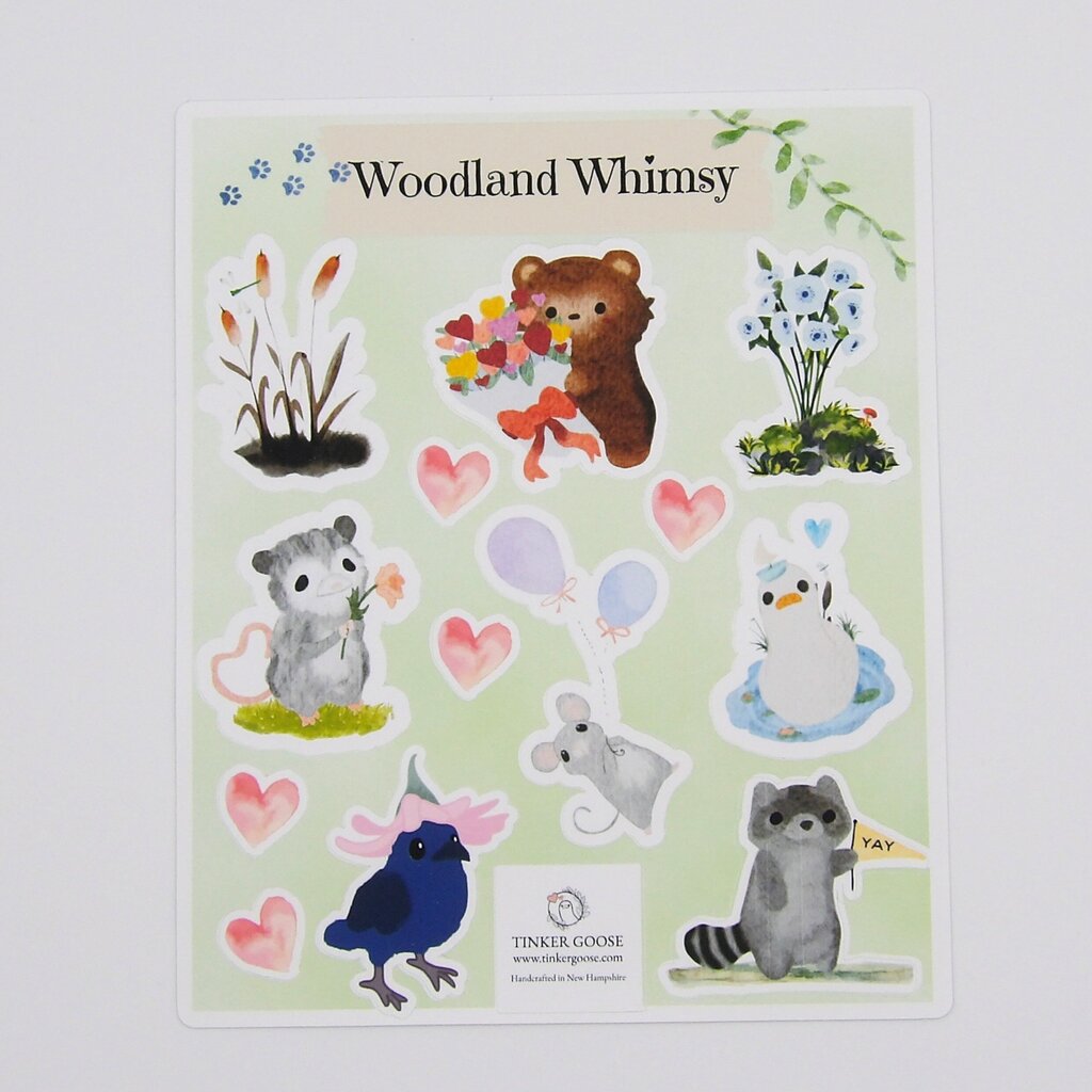 Woodland Whimsy Sticker Sheet