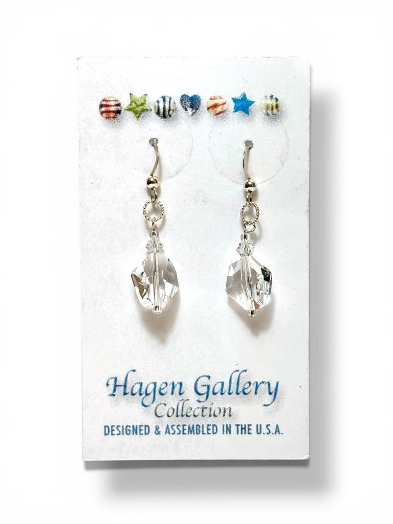 Swarovski Crystal Earrings - clear grphc