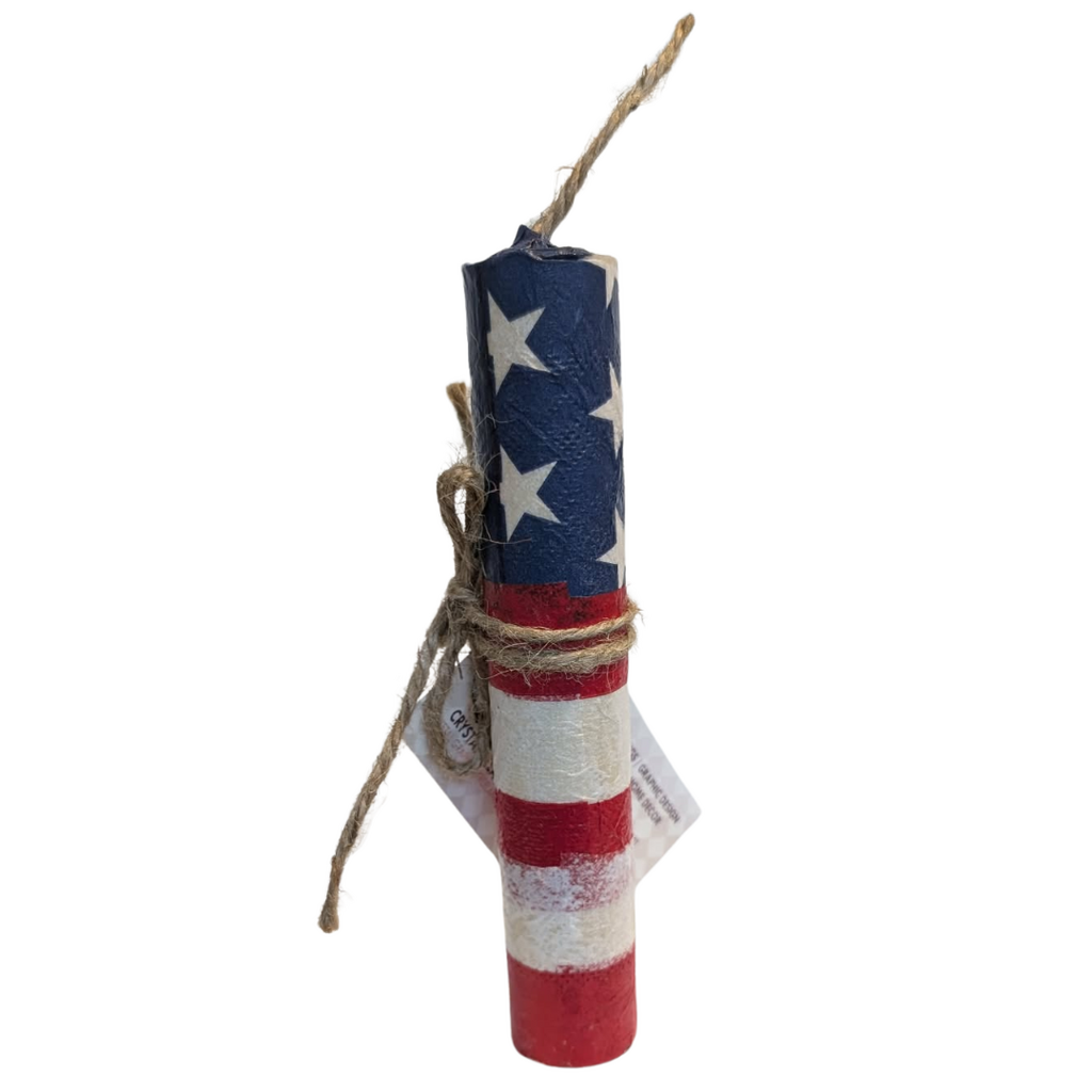 American Flag Firecracker Decor