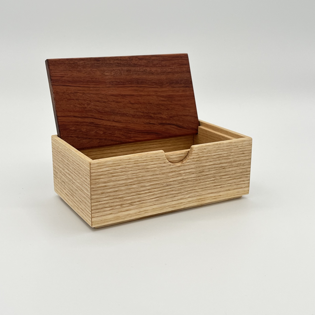 small trinket box - ash & bubinga