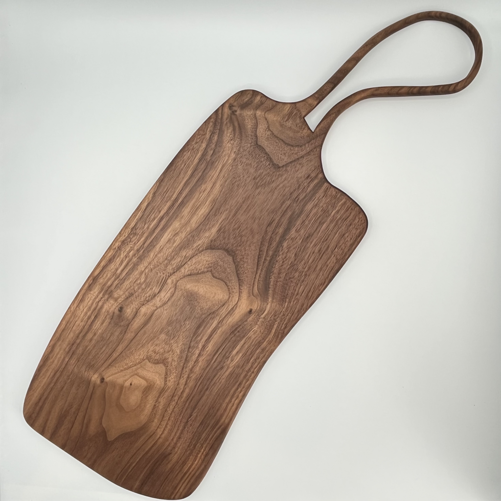 loop handled charcuterie board - walnut