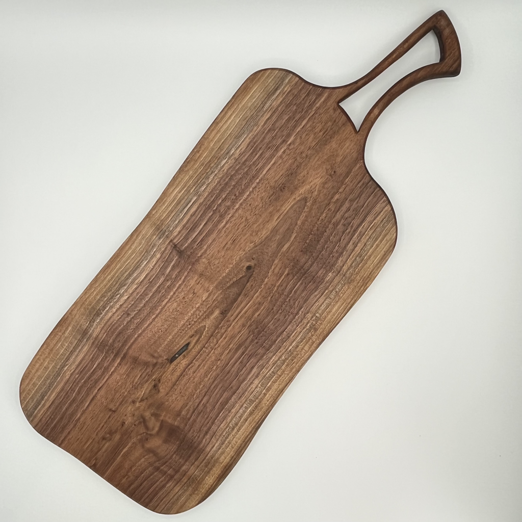stem handled charcuterie board - walnut