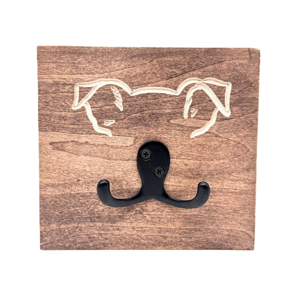 Dog Leash Hanger Brown