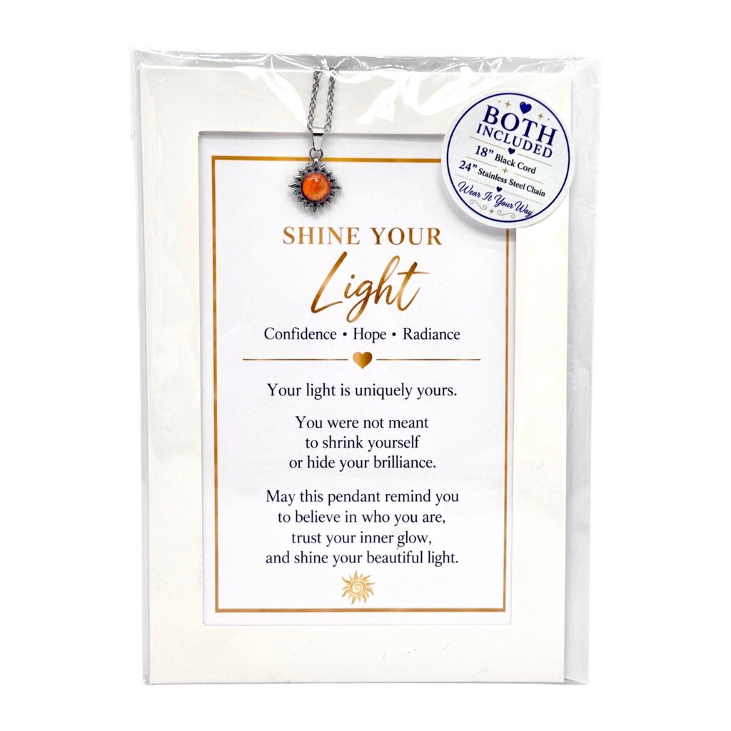 Shine Your Light Keepsake Pendant Gift Package