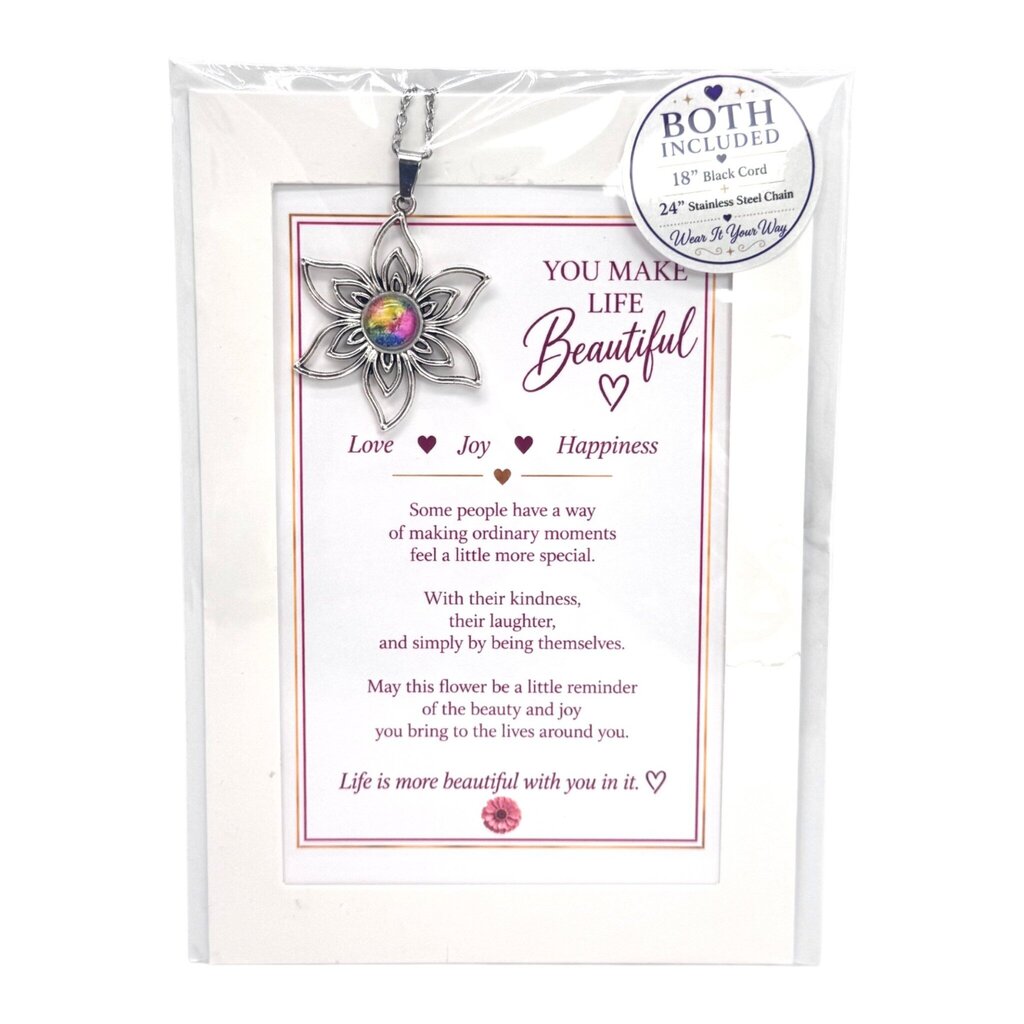 You Make Life Beautiful Keepsake Pendant Gift Package