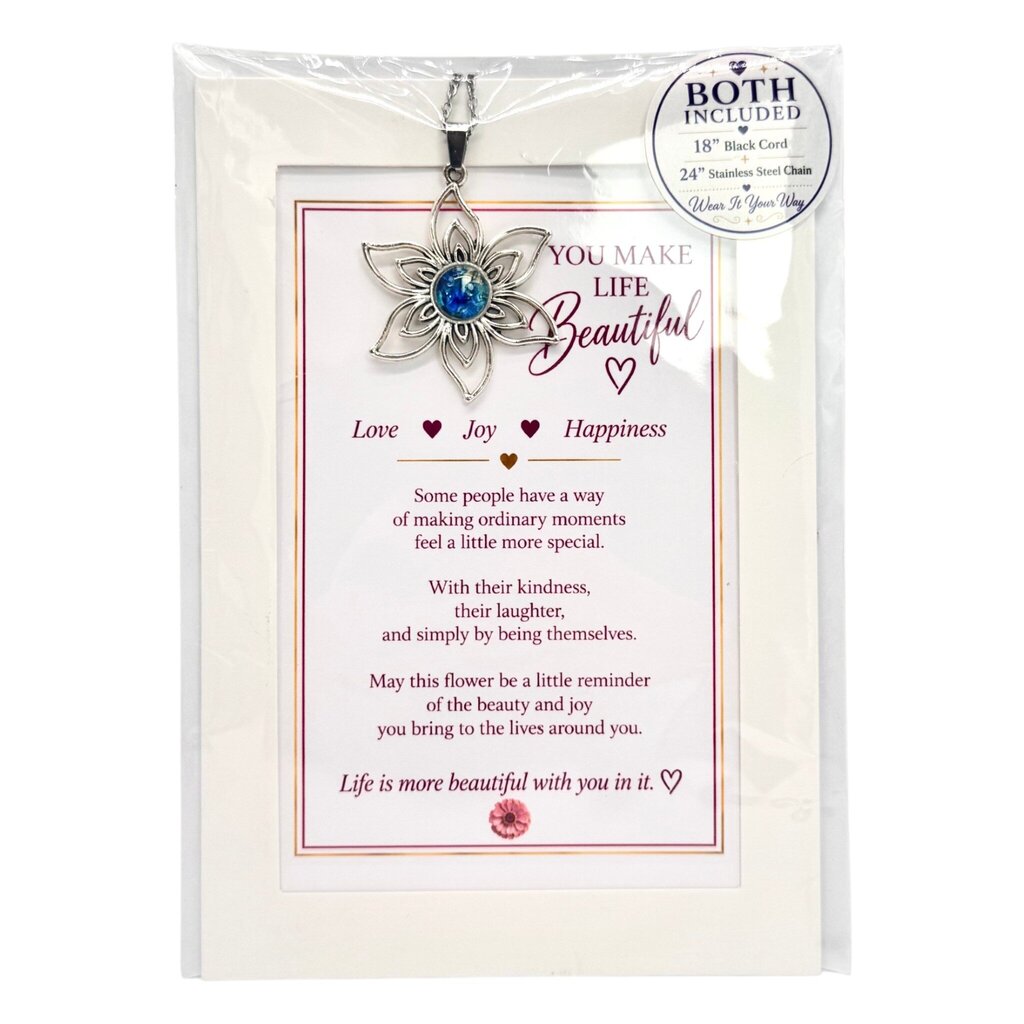 You Make Life Beautiful Keepsake Pendant Gift Package