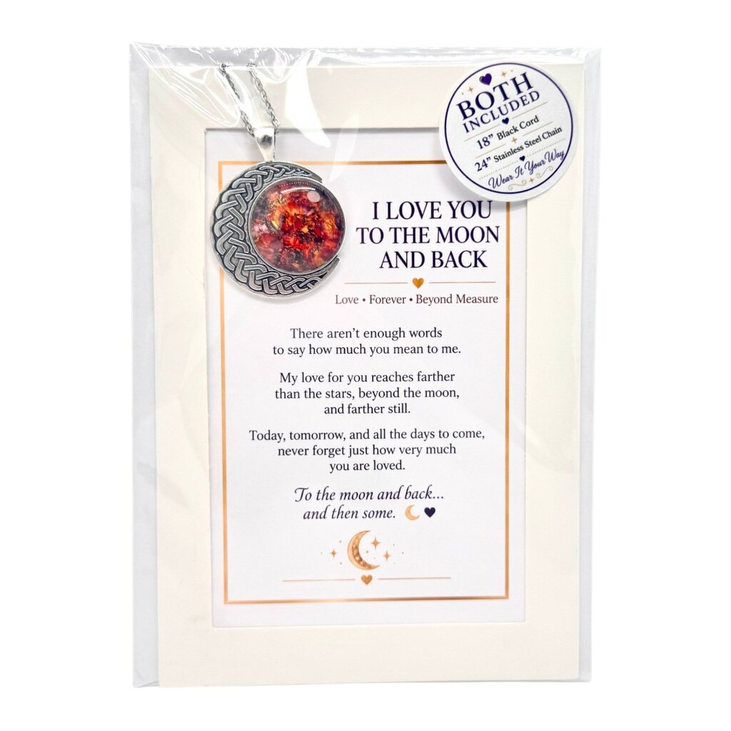 I Love You To The Moon and Back Keepsake Pendant Gift Package