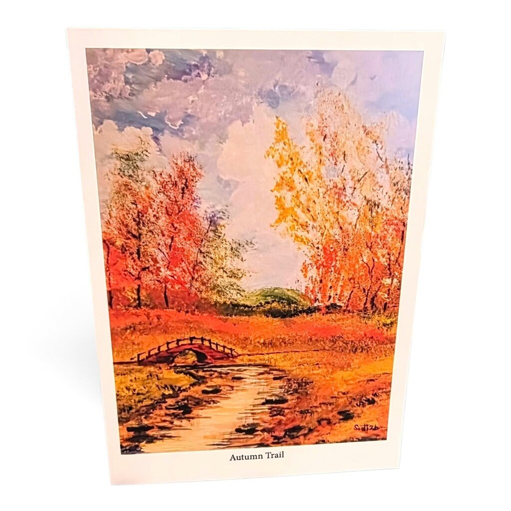 Autumn Trail Blank Card