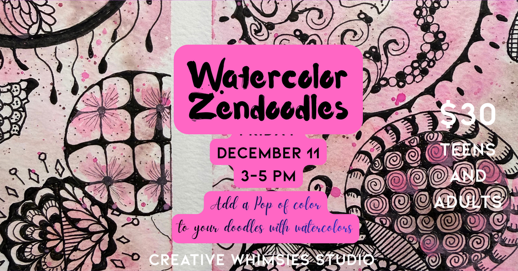 12/11 Watercolor and Zendoodle
