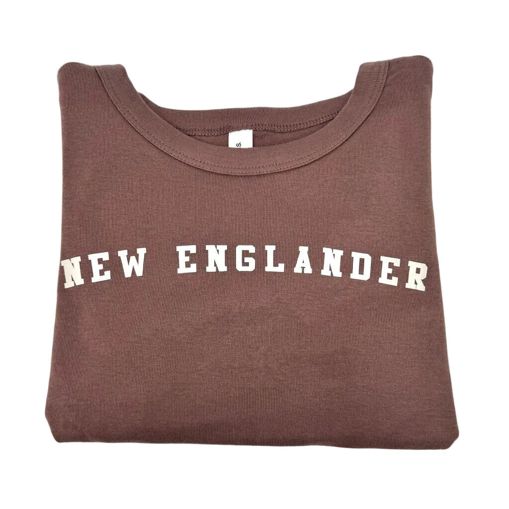 Brown New Englander Baby Tee