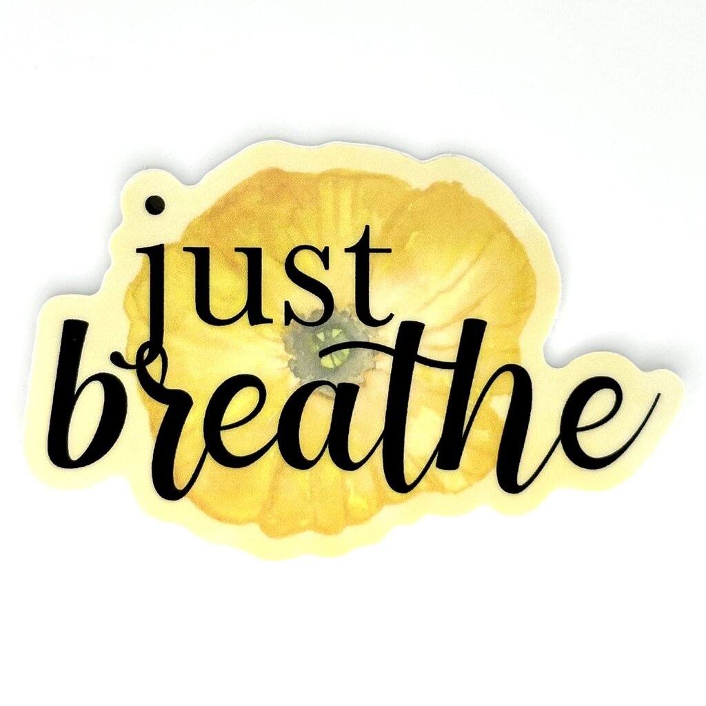 JUST BREATHE VINYL STICKER