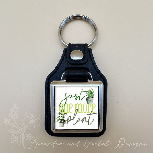 JUST ONE MORE PLANT VINYL KEYCHAIN SQUARE