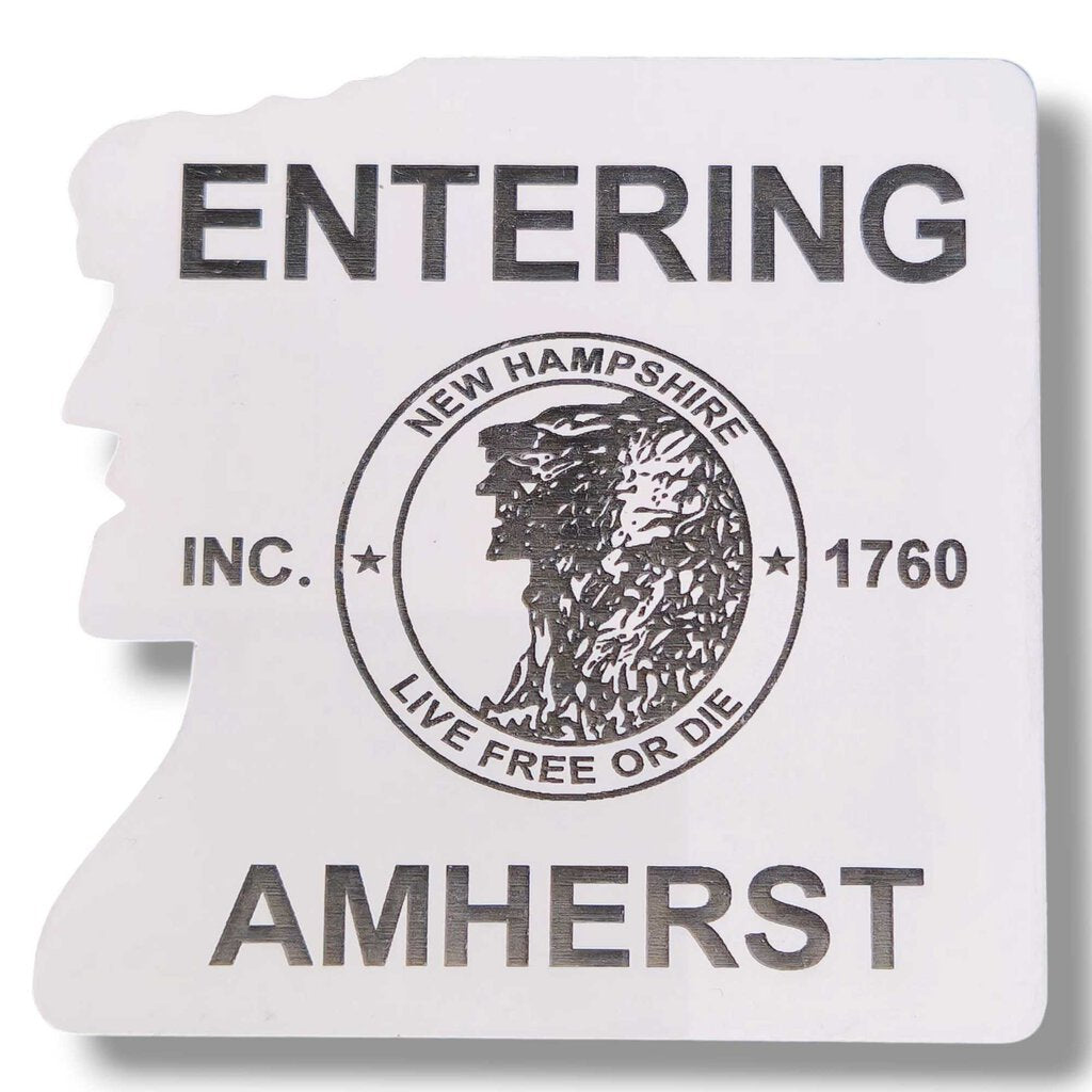 Entering Amherst Acrylic 2 Color Magnets