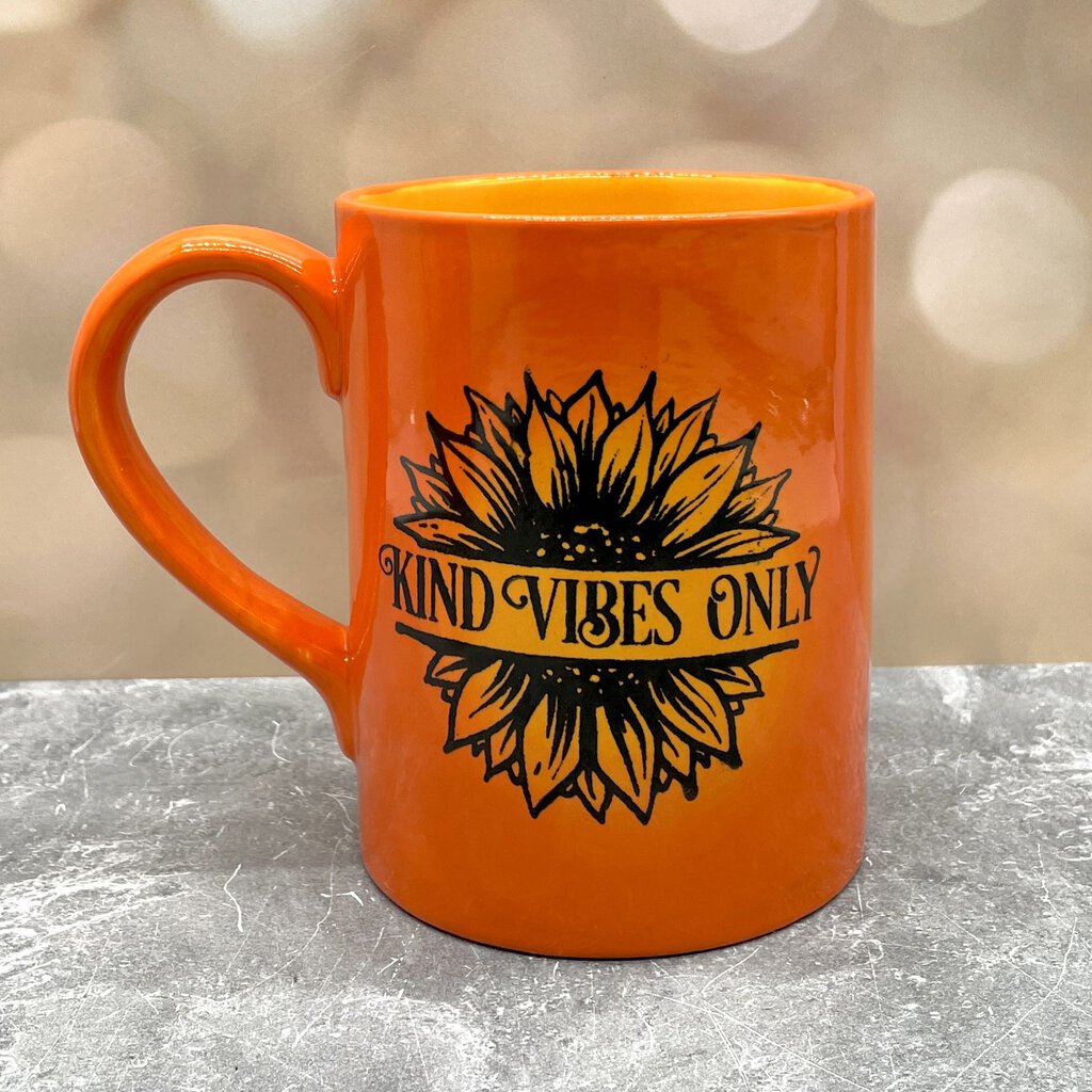 KIND VIBES MUG Yellow Orange