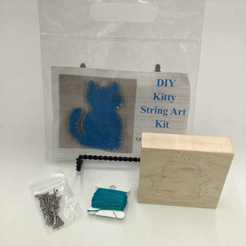 String Art DIY kit BLUE CAT