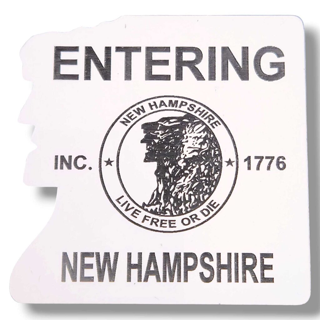 Entering NH Acrylic 2 Color Magnets