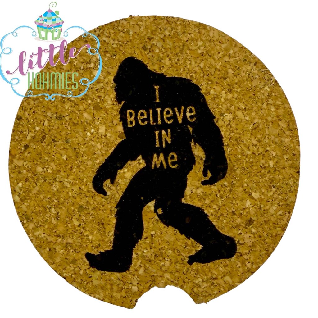 Cork Car Coaster CCC - I Believe in Me