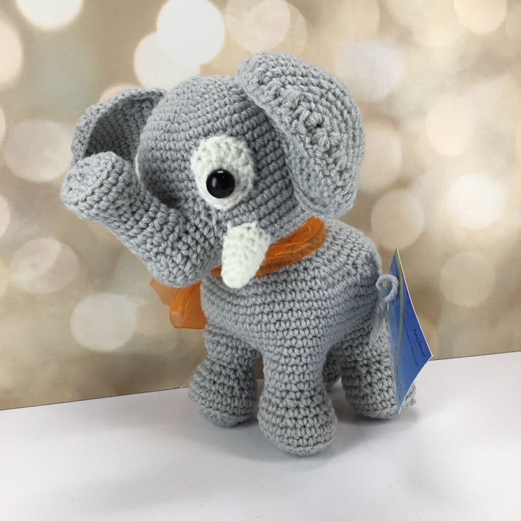 Edward Elephant Crochet Stuffed Animal