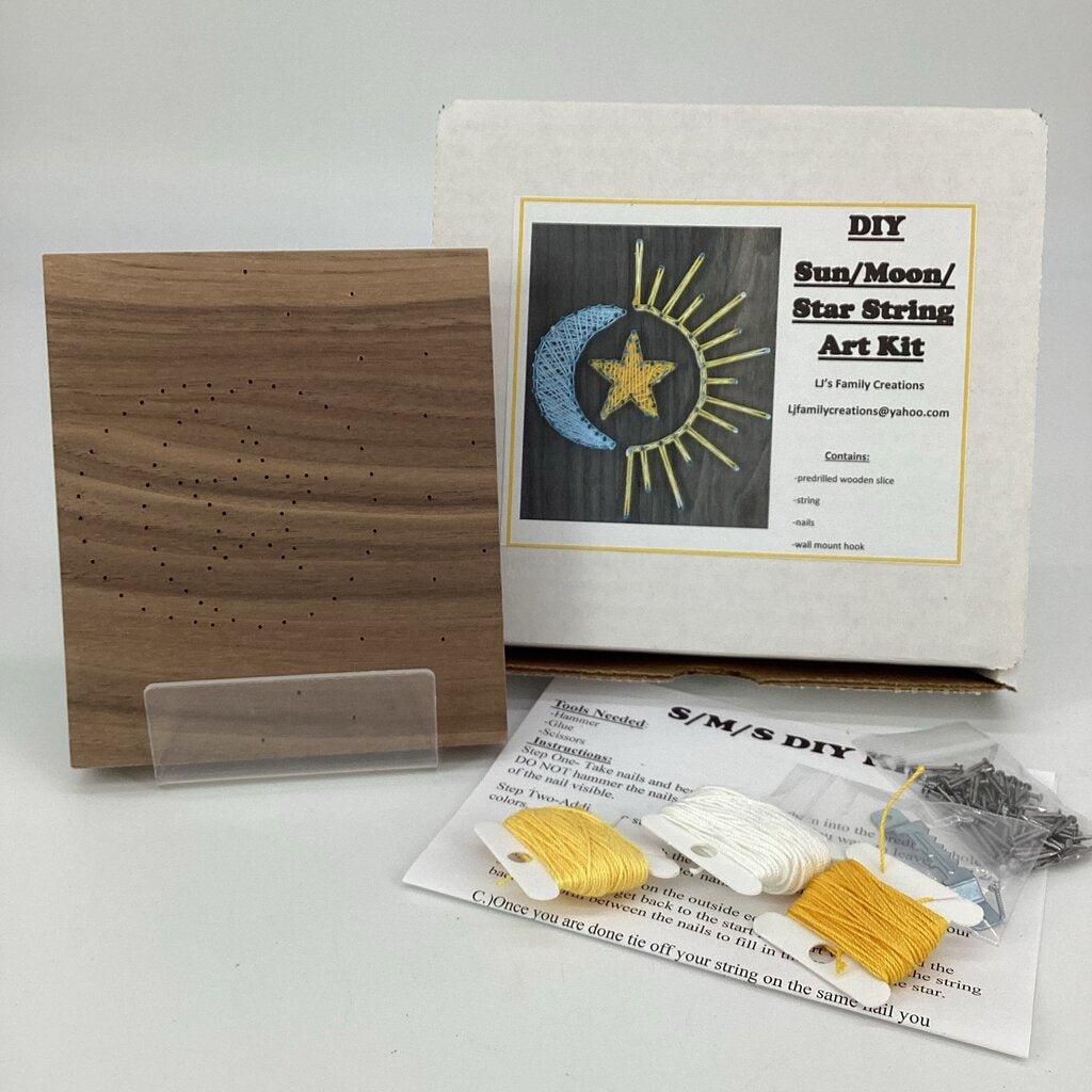 String Art Diy Kit Sun Moon Star