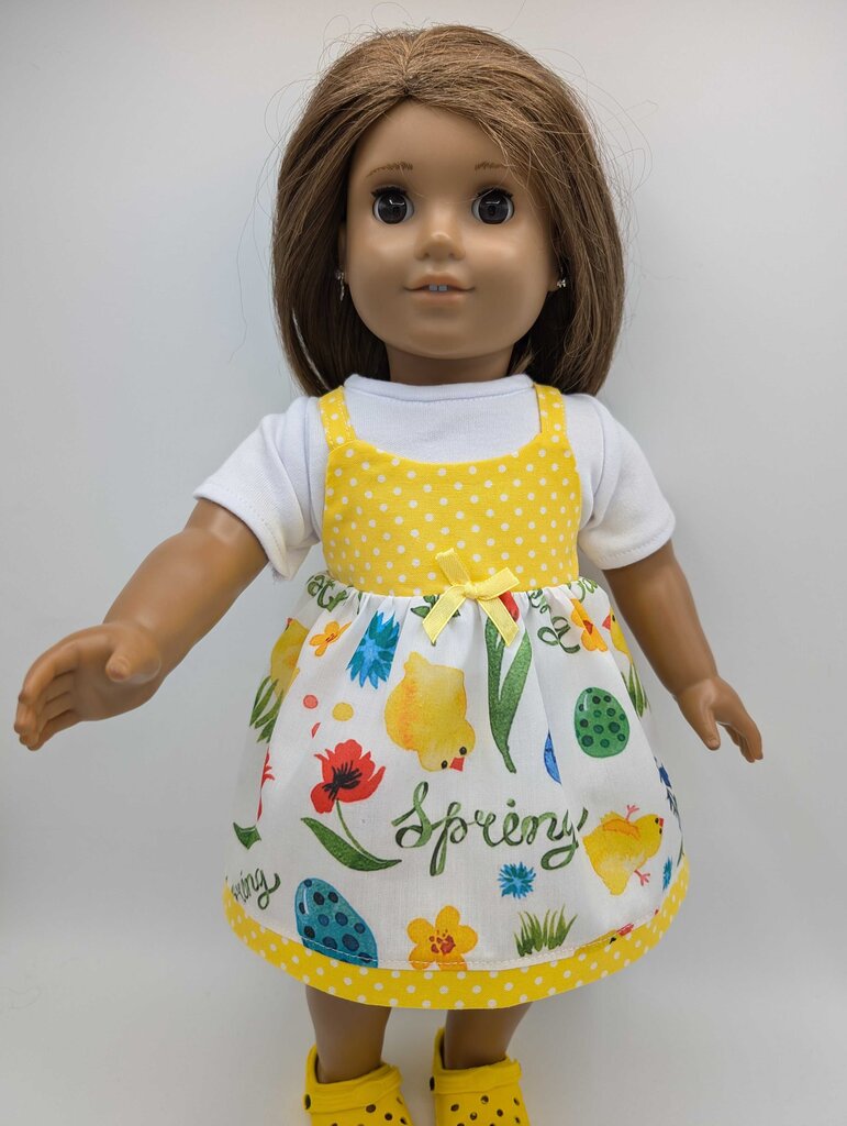 Spring outfit with yellow crocs underwear Tshirt