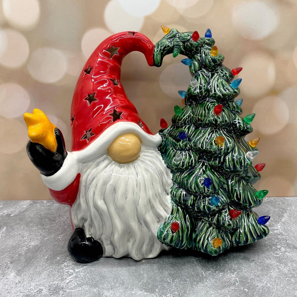 Gnome Hugging Tree
