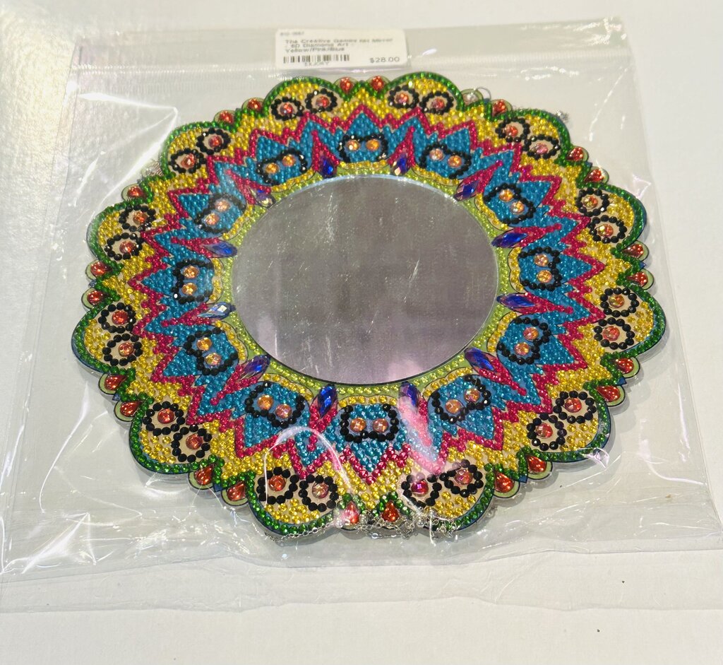 Mirror - 5D Diamond Art - Yellow/Pink/Blue