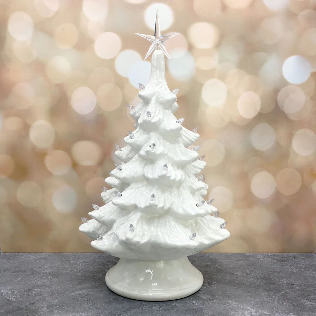 *PRE-ORDER: Vintage Light Up Tree White Medium