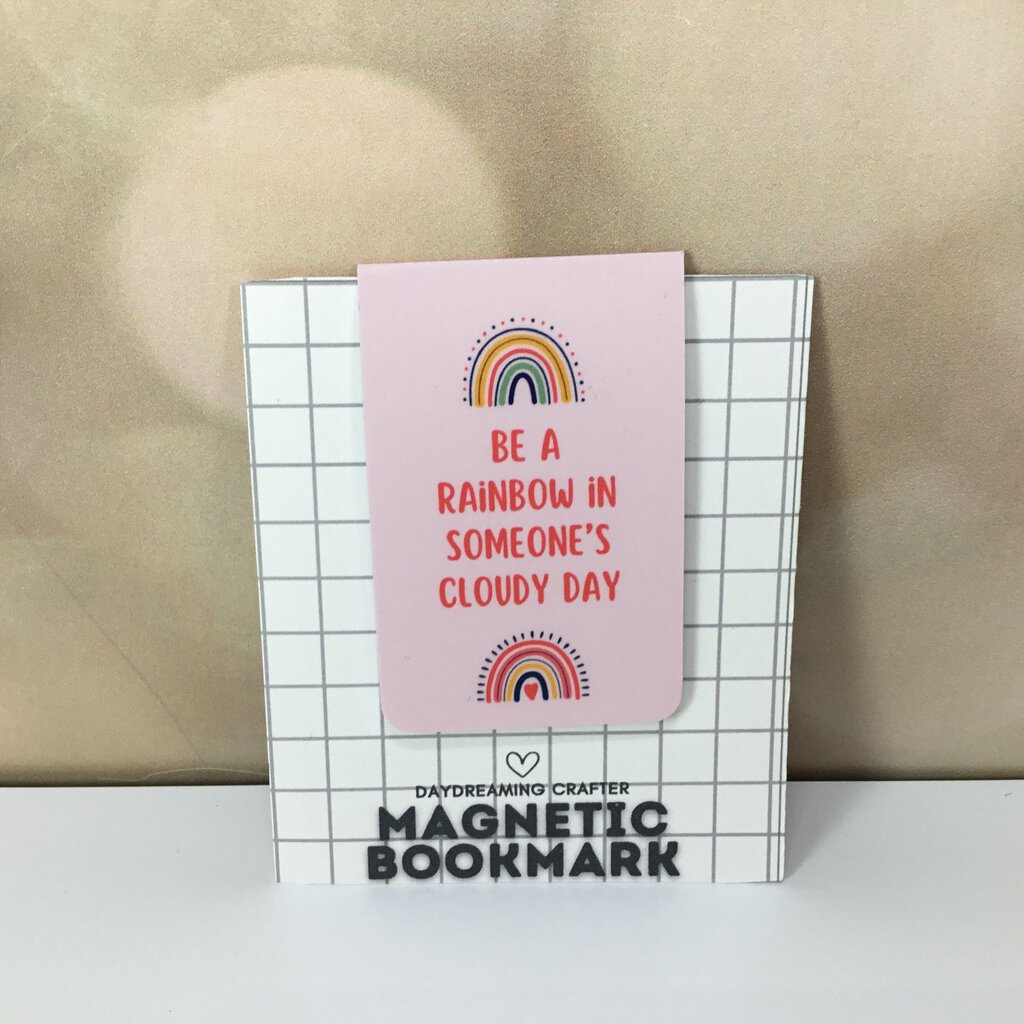 Magnetic Fold Over Bookmark - Be A Rainbow