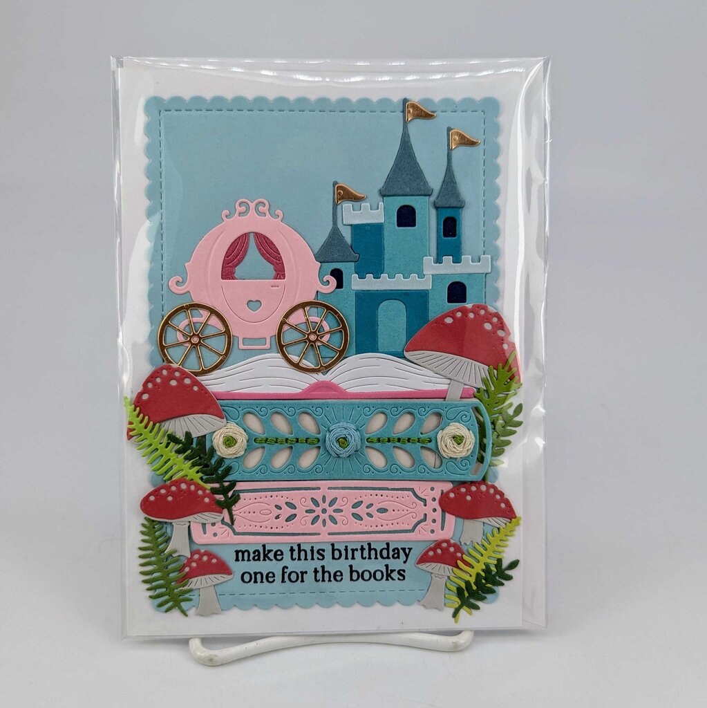 Stitched Fairytale Birthday Greeting Card