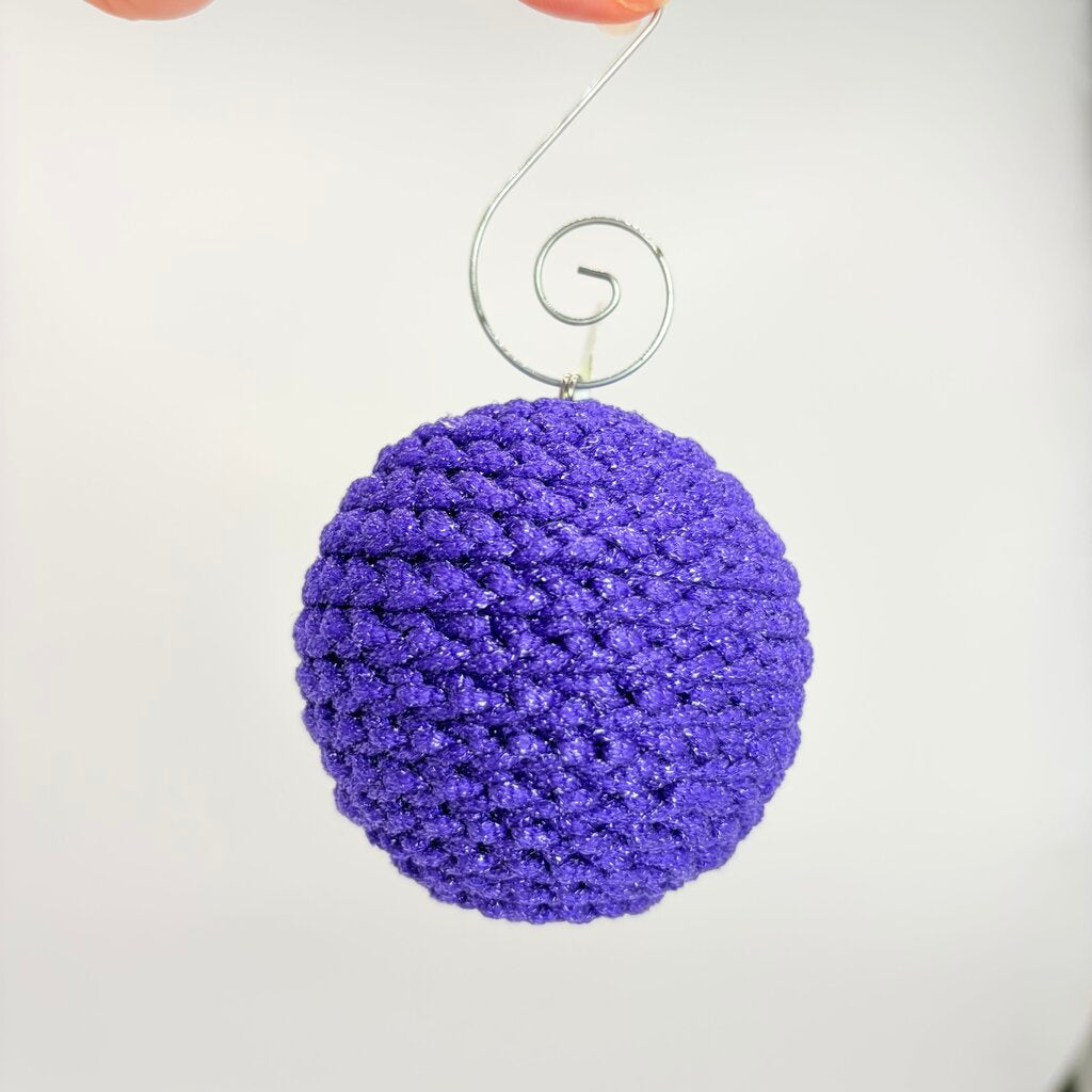 Christmas ornament purple