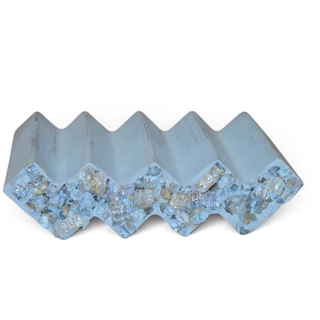 Zig Zag Soap Dish with Crystal Accent