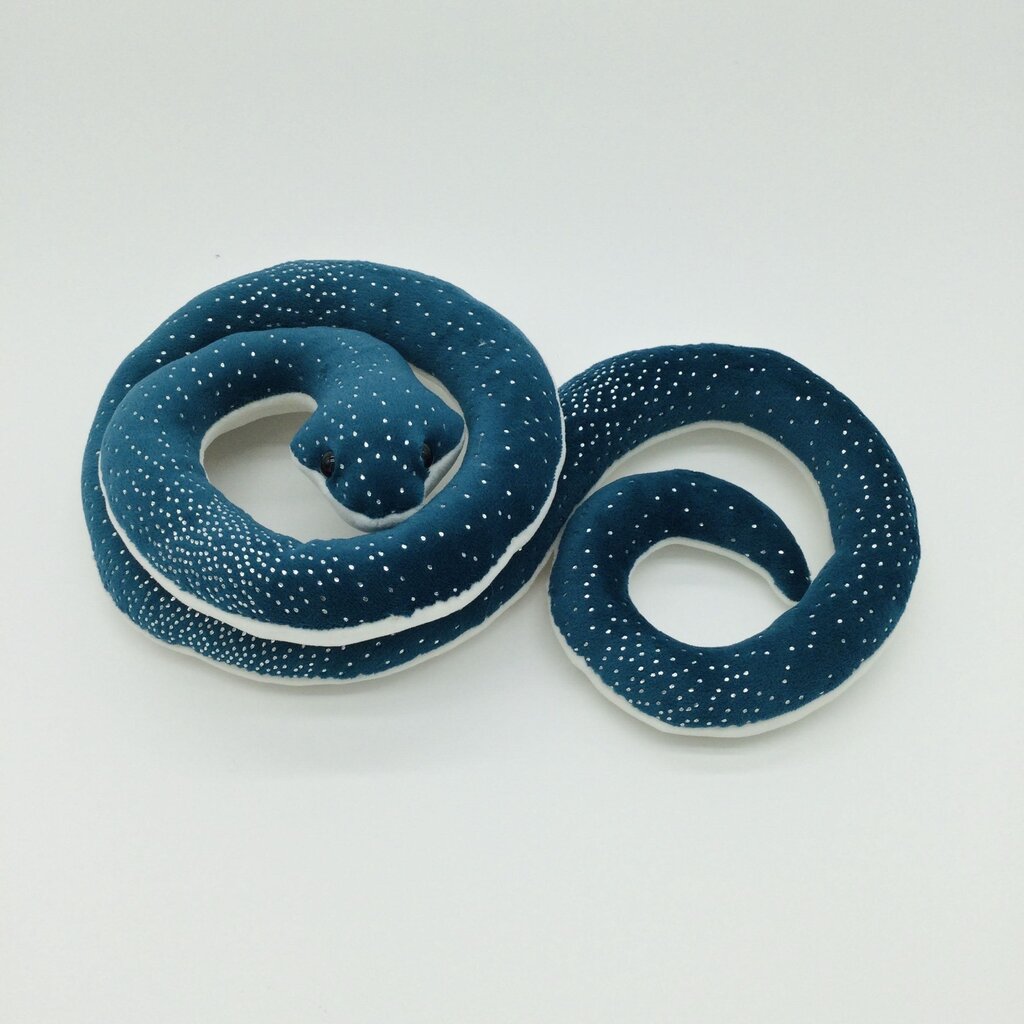 Teal Sparkle Snake Plushie