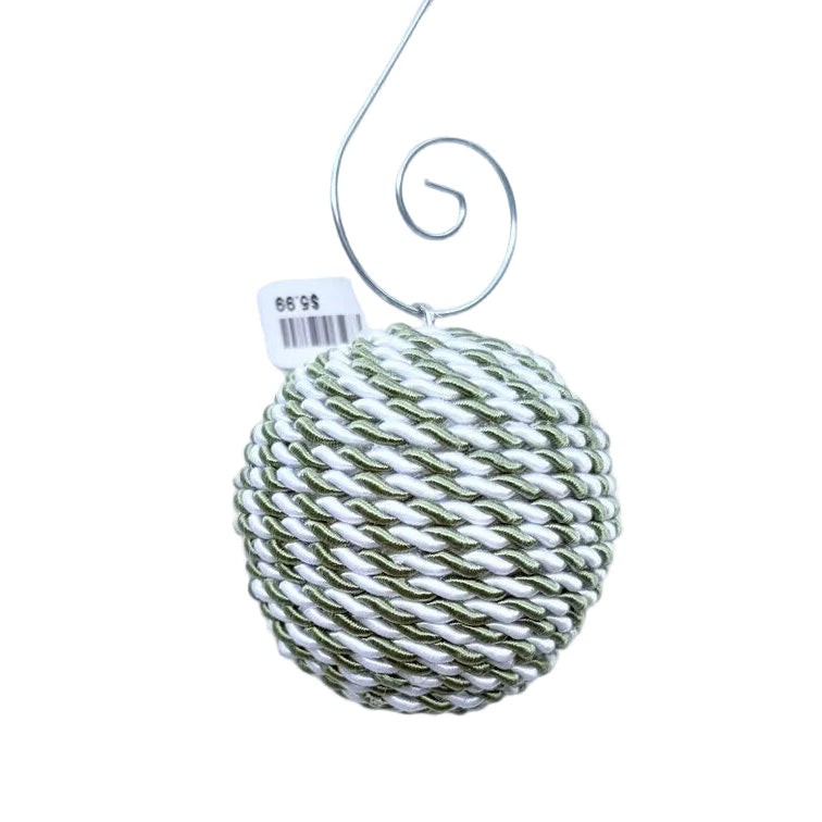mini ornament green and white