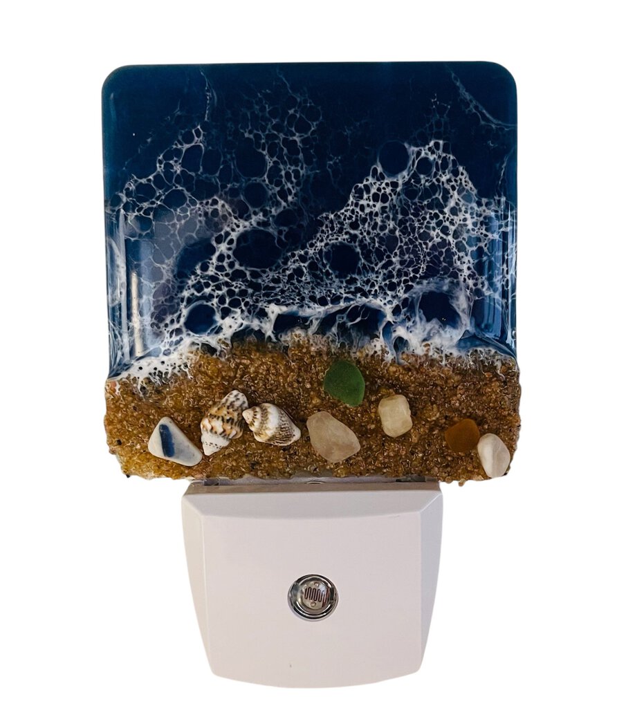 Ocean Resin Nightlight Blue