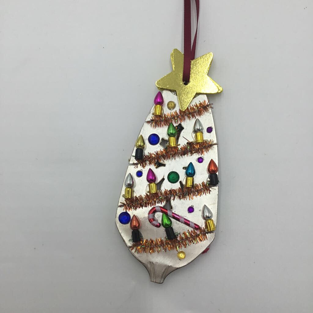 Double sided Christmas Tree Ornament w