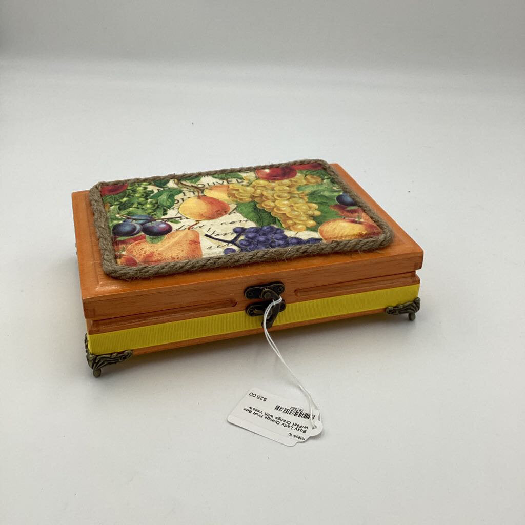 Orange Fruit Box w/Feet