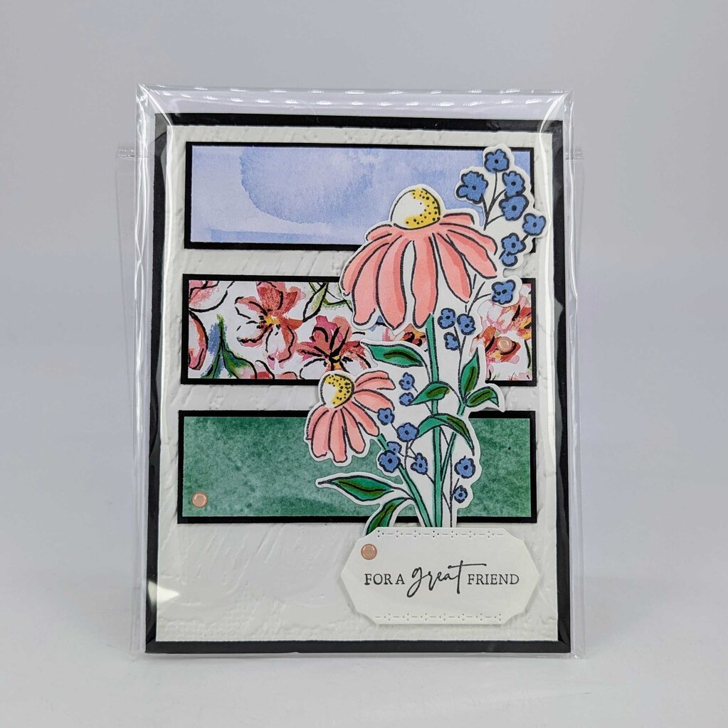 Thinking of You Mixed Media Florals Basic Black